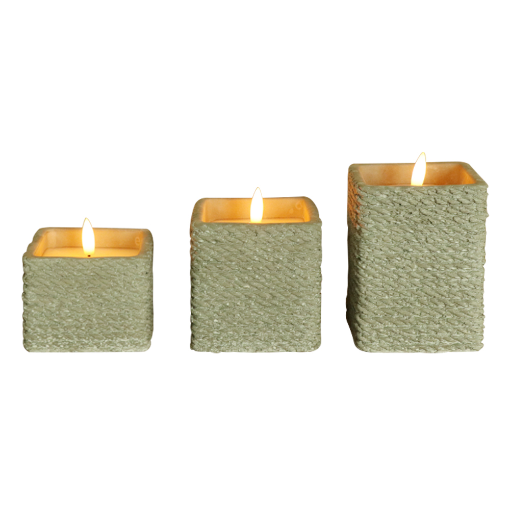 LED 3D Wick Fameless gyertya távirányítóval az otthoni dekorációhoz