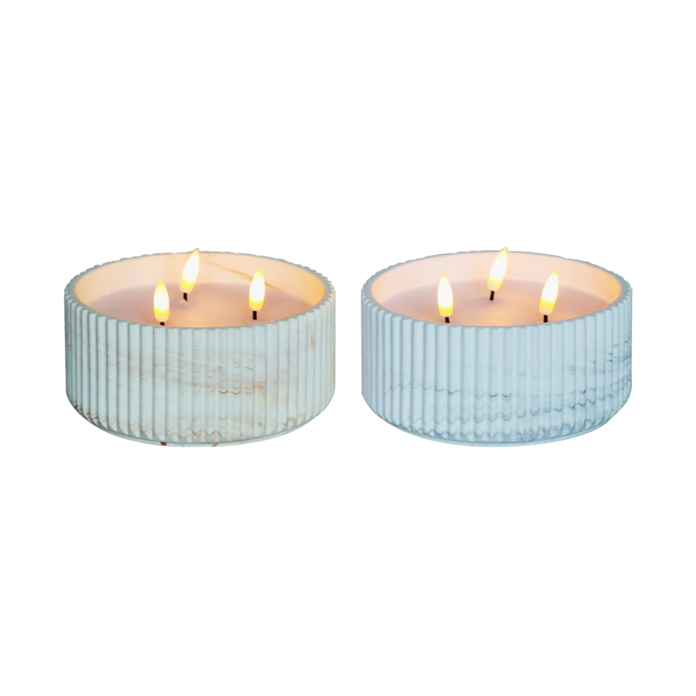 LED Cement 3D Wick gyertya kemény csíkfelülettel