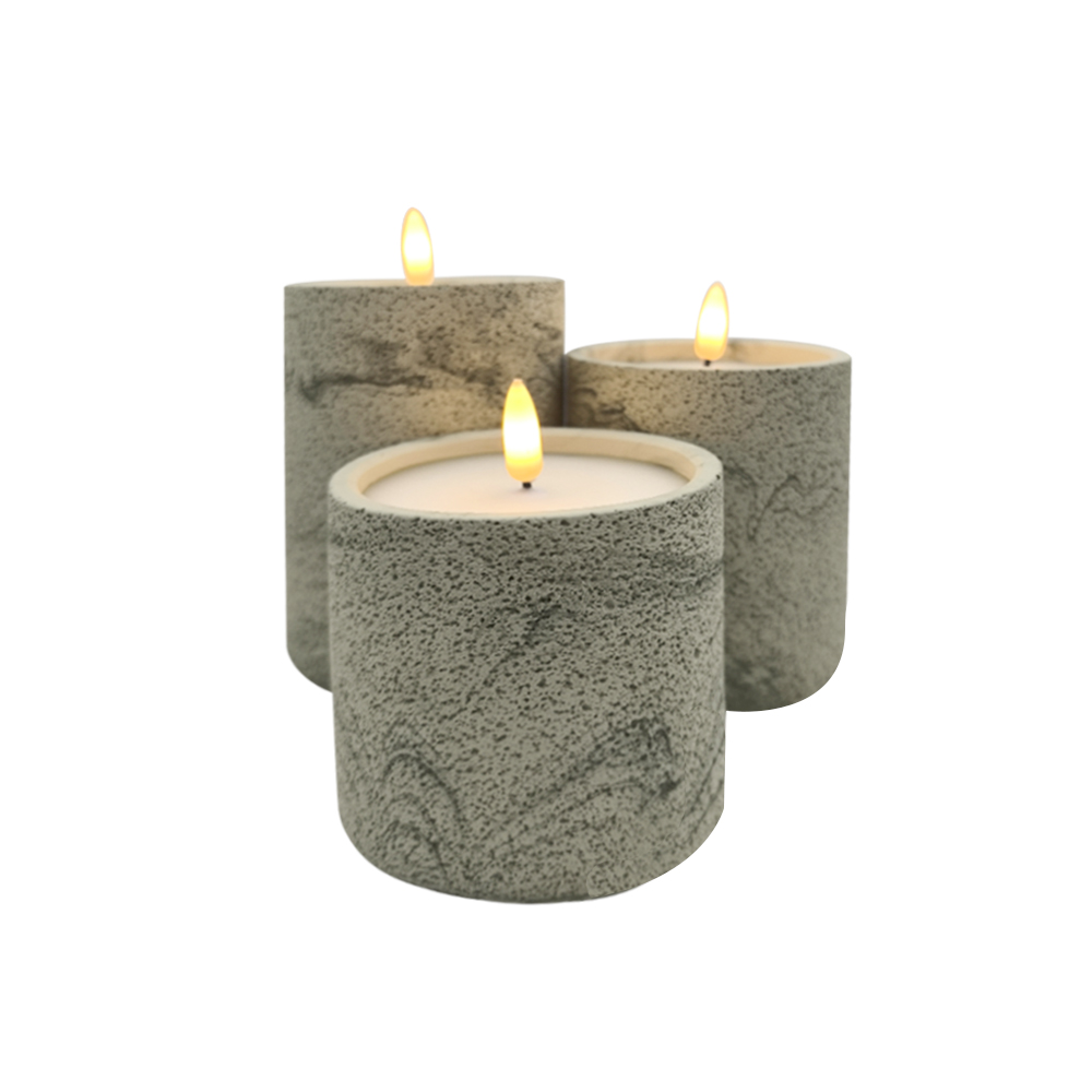 LED 3D elektronikus zsíros cementbeton gyertya