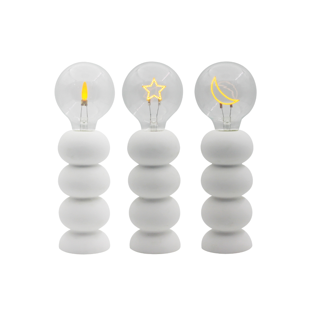 Buborék alakú LED -cement alacsony fogyasztási asztali lámpa